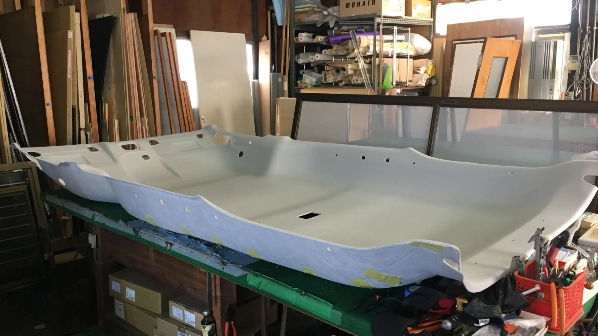 ルーフ防音断熱作業風景③